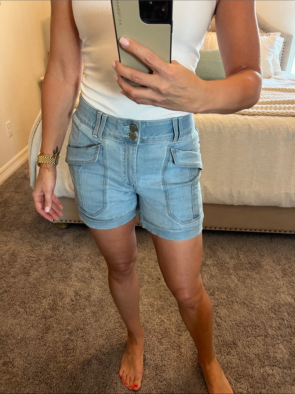 Democracy “ab”solution denim shorts
